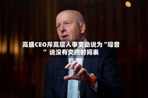 高盛CEO斥高层人事变动说为“噪音” 说没有交班时间表-第3张图片