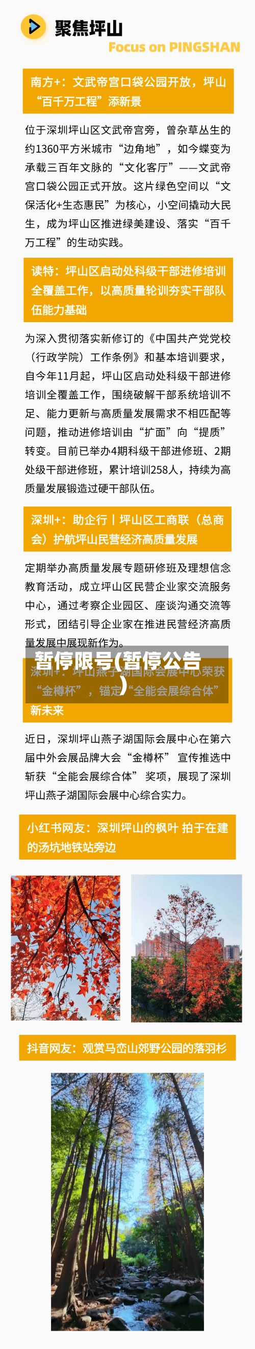 暂停限号(暂停公告)