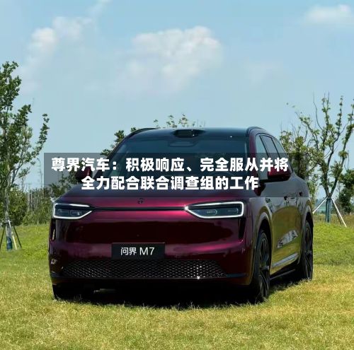 尊界汽车：积极响应、完全服从并将全力配合联合调查组的工作-第2张图片