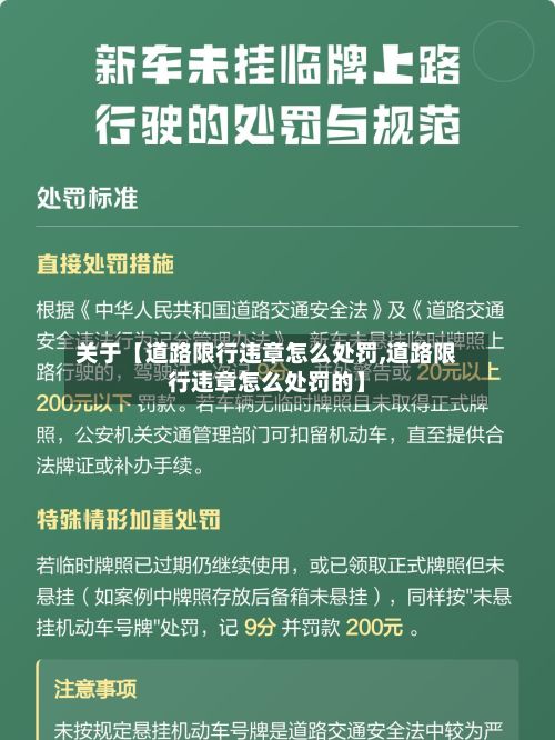 关于【道路限行违章怎么处罚,道路限行违章怎么处罚的】-第3张图片