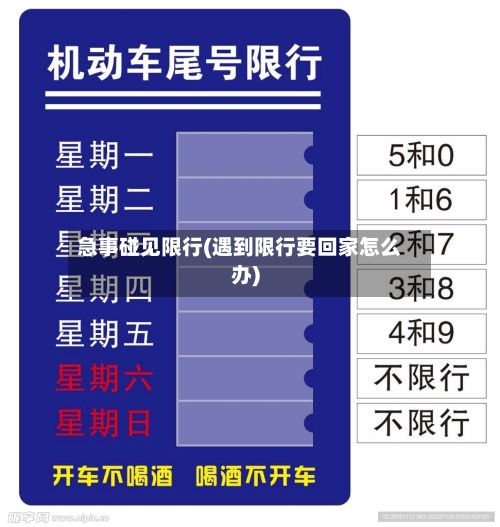 急事碰见限行(遇到限行要回家怎么办)-第1张图片
