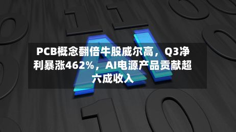 PCB概念翻倍牛股威尔高	，Q3净利暴涨462%，AI电源产品贡献超六成收入-第2张图片