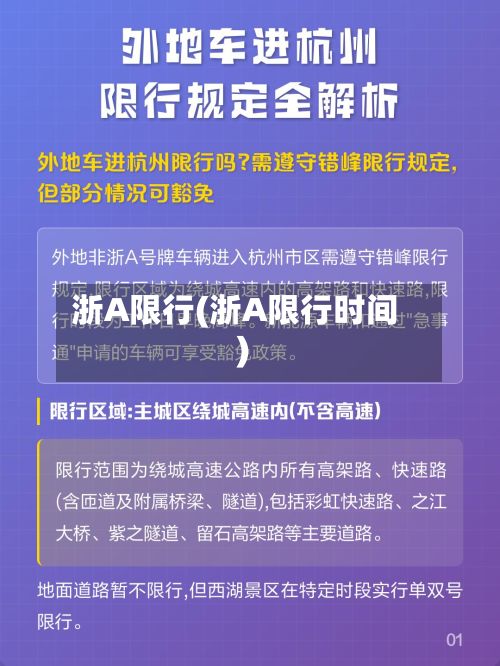 浙A限行(浙A限行时间)