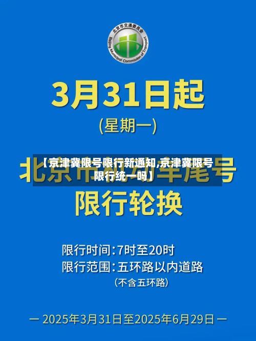 【京津冀限号限行新通知,京津冀限号限行统一吗】
