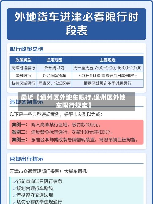 最近【通州区外地车限行,通州区外地车限行规定】-第2张图片