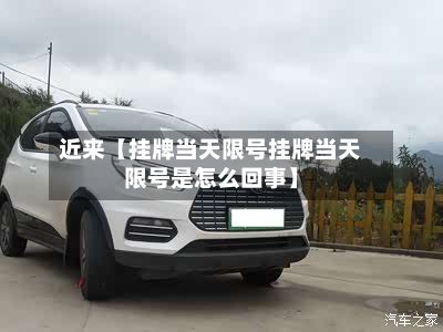 近来【挂牌当天限号挂牌当天限号是怎么回事】-第3张图片
