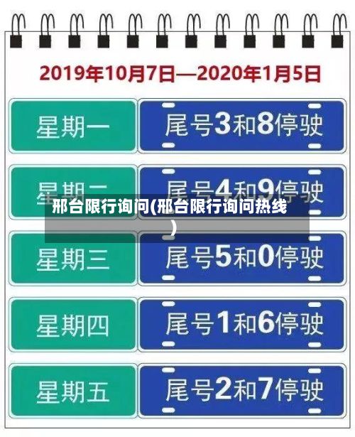 邢台限行询问(邢台限行询问热线)