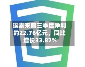 璞泰来前三季度净利约22.76亿元，同比增长33.87%-第2张图片