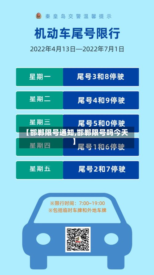 【邯郸限号通知,邯郸限号吗今天】
