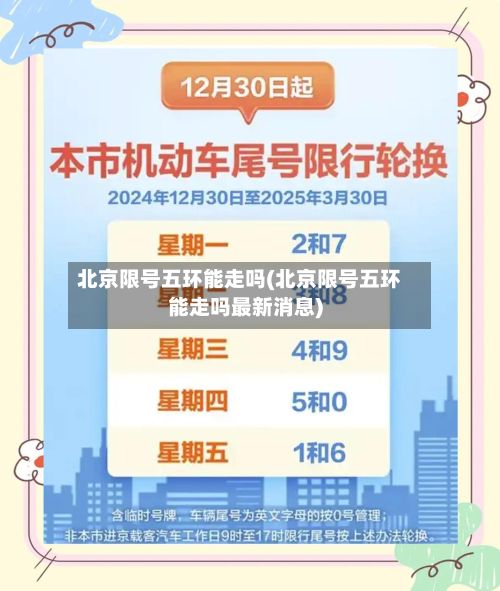 北京限号五环能走吗(北京限号五环能走吗最新消息)-第2张图片