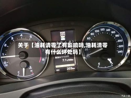 关于【油耗清零了有影响吗,油耗清零有什么坏处吗】-第3张图片