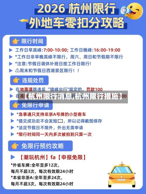 【杭州限行消息,杭州限行措施】