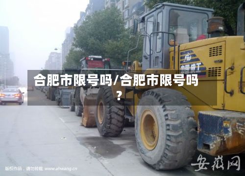 合肥市限号吗/合肥市限号吗?-第3张图片