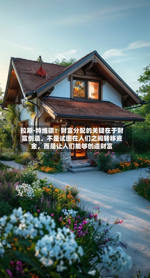 拉斯·特维德：财富分配的关键在于财富创造	，不是试图在人们之间转移资金，而是让人们能够创造财富-第3张图片