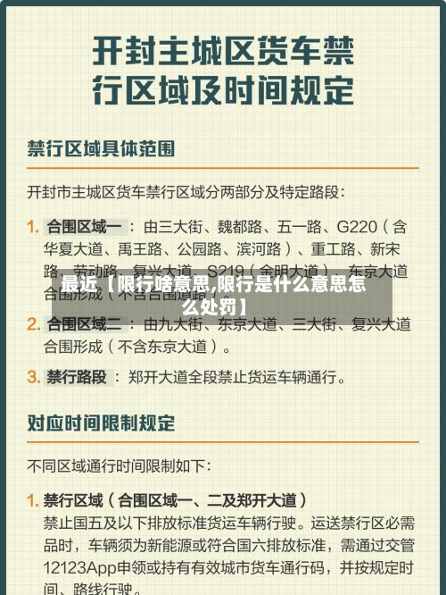 最近【限行啥意思,限行是什么意思怎么处罚】