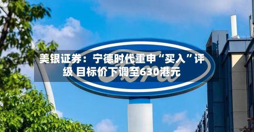 美银证券：宁德时代重申“买入”评级 目标价下调至630港元-第3张图片