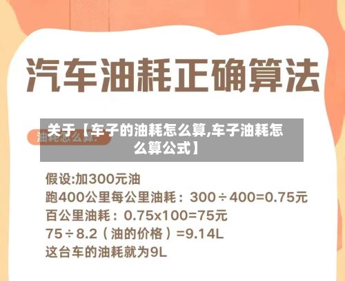 关于【车子的油耗怎么算,车子油耗怎么算公式】