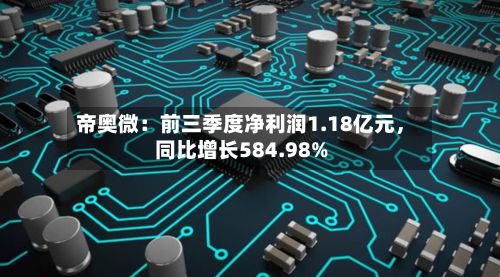 帝奥微：前三季度净利润1.18亿元，同比增长584.98%-第2张图片