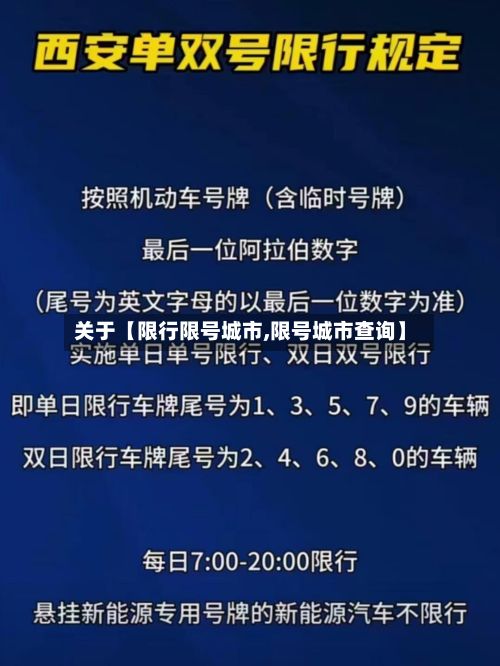 关于【限行限号城市,限号城市查询】