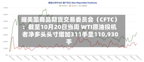 据美国商品期货交易委员会(CFTC):截至10月20日当周 WTI原油投机者净多头头寸增加311手至110,930手-第2张图片