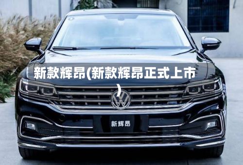 新款辉昂(新款辉昂正式上市)-第2张图片