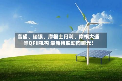 高盛、瑞银	、摩根士丹利、摩根大通等QFII机构 最新持股动向曝光！-第3张图片