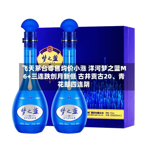 飞天茅台零售均价小涨 洋河梦之蓝M6+三连跌创月新低 古井贡古20	、青花郎四连阴-第2张图片